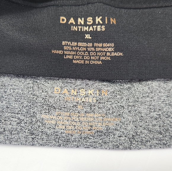 Danskin Black and Gray Bralette Duo. SKU B18 - Picture 4 of 4